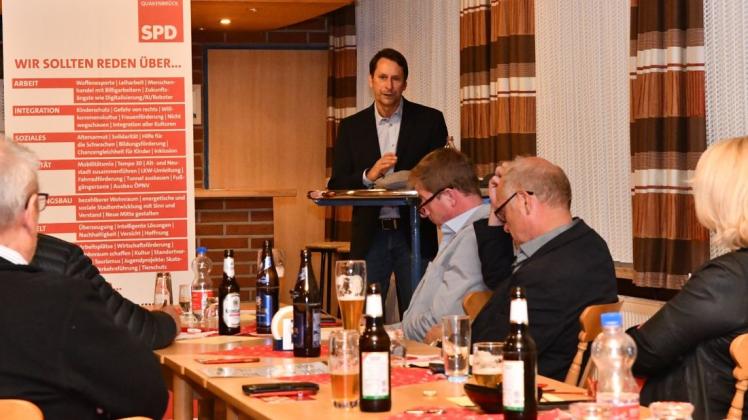 Mit dem Motto "Zusammen für das Artland" will Michael Bürgel als SPD-Bürgermeisterkandidat in der Samtgemeinde Artland antreten. Bei der Mitgliederversammlung des Quakenbrücker SPD-Ortsvereins stellte er sich erstmals den Genossen vor.