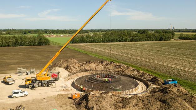 Haren Baubeginn im Bürgerwindpark FehndorfLindloh