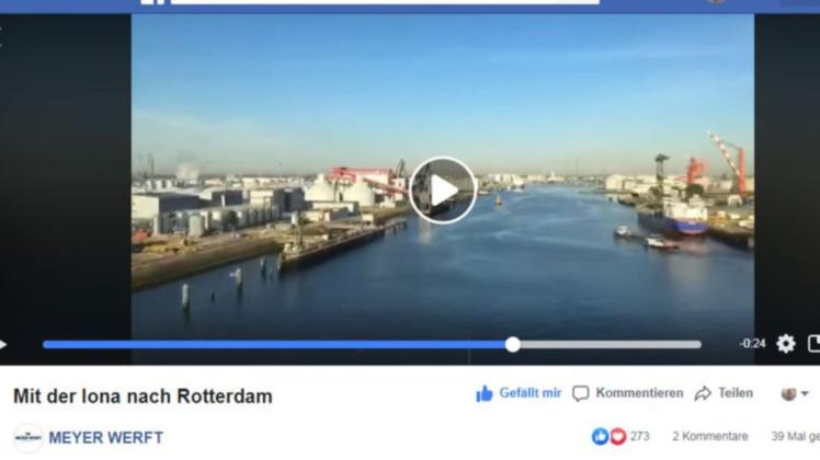 Blick auf das Hafengebiet in Rotterdam.