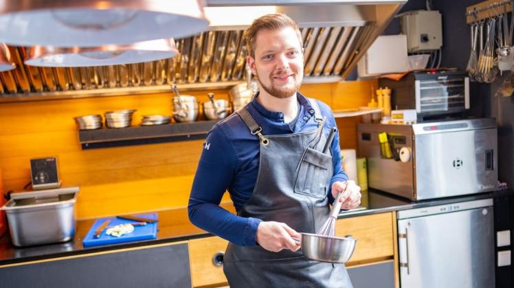 Mit 26 Jahren hat Randy de Jong schon eine steile Koch-Karriere hinter sich, aber im Osnabrücker Kesselhaus geht es noch weiter.