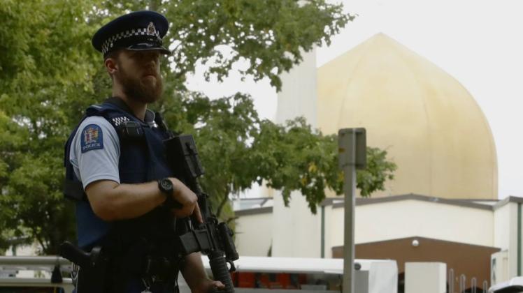 Die Al-Nur-Moschee in der neuseeländischen Stadt Christchurch, wo ein Rechtsextremist am 15. März vergangenen Jahres zahlreiche Muslime ermordete.