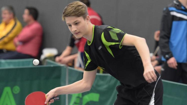 Bastian Rang schaffte mit den Jungen des VfL Stenum den Aufstieg in die Tischtennis-Niedersachsenliga.