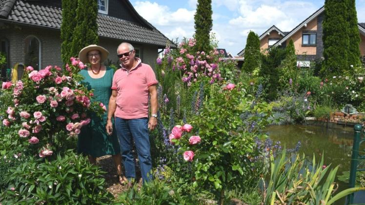 Ulrike und Hermann Pethig möchten Interessierte an der Schönheit ihres Gartens in Nortrup teilhaben lassen.