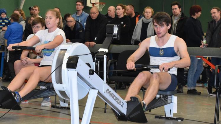 „Der Ergo-Test am 11. Juli ist der erste Schritt“:  Leichtgewichts-Ruderer Simon Klüter (rechts) gehört zu den Kandidaten für die Europameisterschaften vom 9. bis 11. Oktober in Poznan. Maike Böttcher (links) kommt für die U22-EM in Frage.