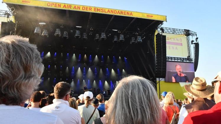 Weltstar Sting war beim Lingen-Open-Air 2019 zu Gast.