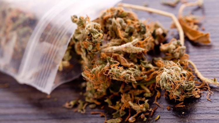 Zwei Minderjährige wurden in Bunde mit Marihuana erwischt (Symbolbild).

Cannabis Marijuana blossoms in small Bag Drugs Close-up Cannabis Marijuana blossoms in small Bag Drugs