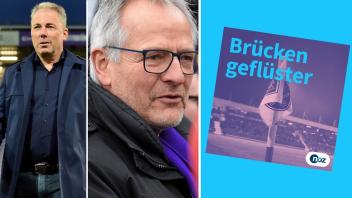 Im Podcast: VfL-Geschäftsführer Jürgen Wehlend (links) und VfL-Präsident Manfred Hülsmann.