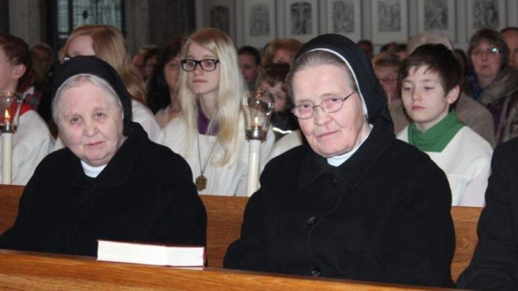 Tiefe Spuren haben die Ordensschwestern Aloysa (links) und Roberta in Aschendorf hinterlassen.