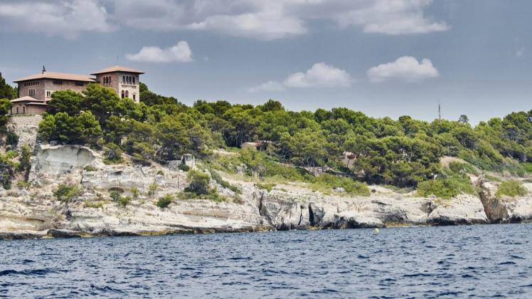 Marivent Palace auf der Mittelmeerinsel Mallorca ist das Feriendomizil der spanischen Königsfamilie.