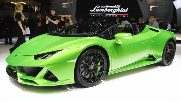 Teures Vergnügen: Ein Lamborghini Huracan Evo Spyder. (Symbolbild)