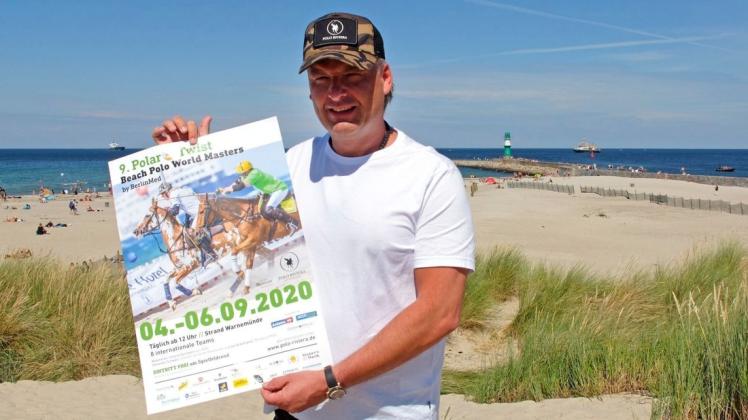 Freut sich, dass trotz einiger Auflagen das 9. Polar Beach Polo Wordl Masters am Strand von Warnemünde stattfinden kann: Organisator Matthias Ludwig.