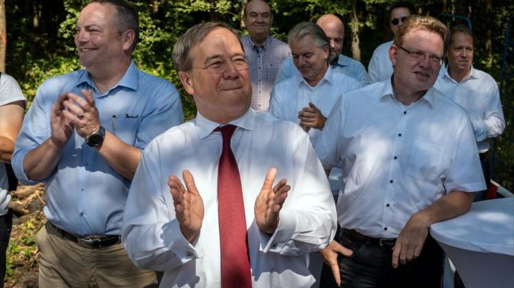 Armin Laschet und Parteikollegen bei der Auftaktveranstaltung des Kommunal-Wahlkampfs der CDU Ruhr. Armin Laschet und Parteikollegen bei der Auftaktveranstaltung des Kommunal-Wahlkampfs der CDU Ruhr.
