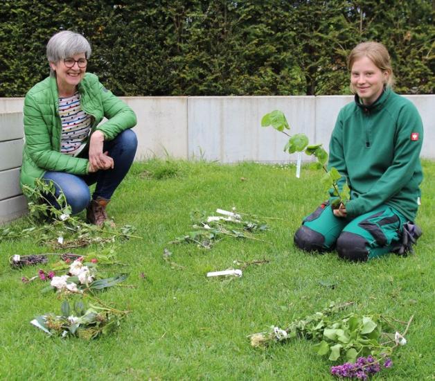 Meller GärtnerAzubi Svenja Wortmann zurück aus NOZ