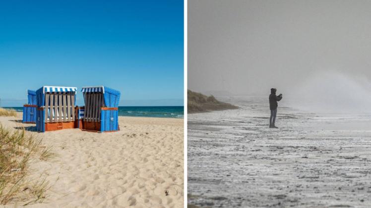 Ist an der Ostsee (l.) häufiger schönes Wetter als an der Nordsee? Ist an der Ostsee (l.) häufiger schönes Wetter als an der Nordsee?