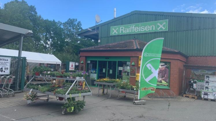Am 31. Juli schließt der Raiffeisenmarkt in Belm-Vehrte. Bei den Kunden herrscht Abverkauf ab Mitte Juni.
