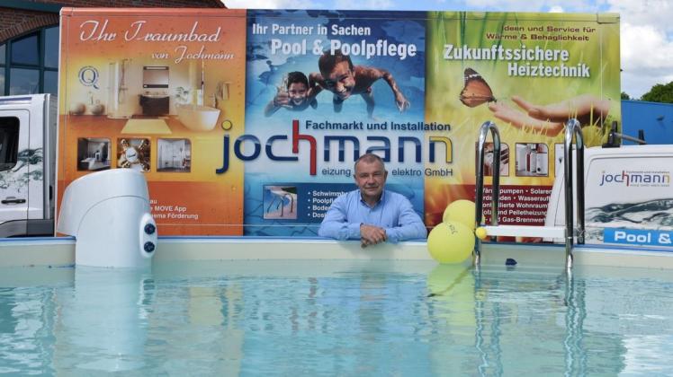 Seit 30 Jahren als Unternehmer in Parchim tätig: Frank Jochmann, Inhaber eines Fachbetriebes für Heizung, Sanitär und Klima.