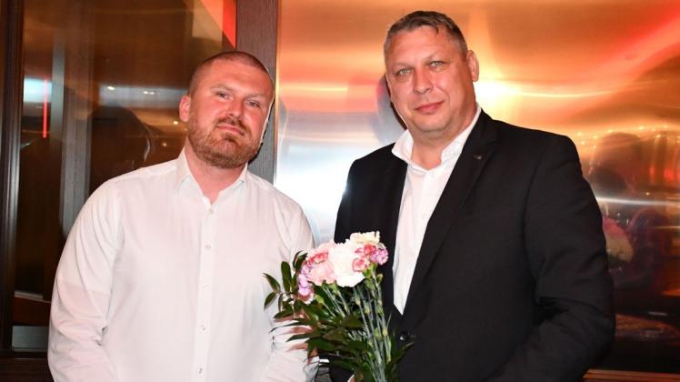 Der neue und der alte REC-Präsident: Tobias Mundt (links), Mike Specht