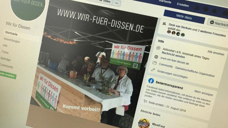 Kritik übte die Initiative "Wir für Dissen" an der Dissener Verwaltung und an der Berichterstattung der Neuen OZ. 