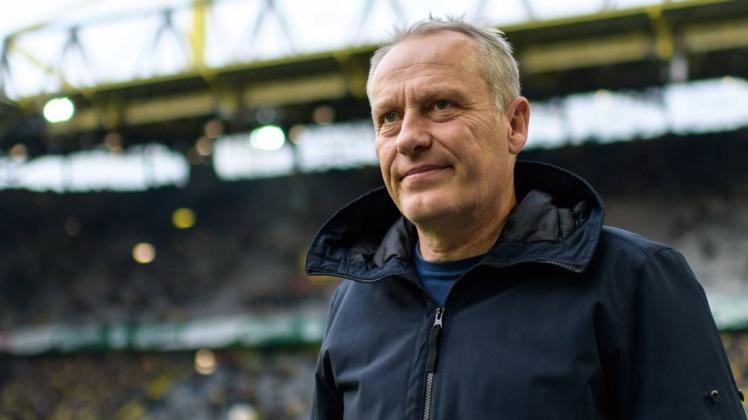 Nicht sein Gegner: Gegen Dortmund konnte Freiburgs Trainer Christian Streich noch nie gewinnen. imago imgaes/Eibner