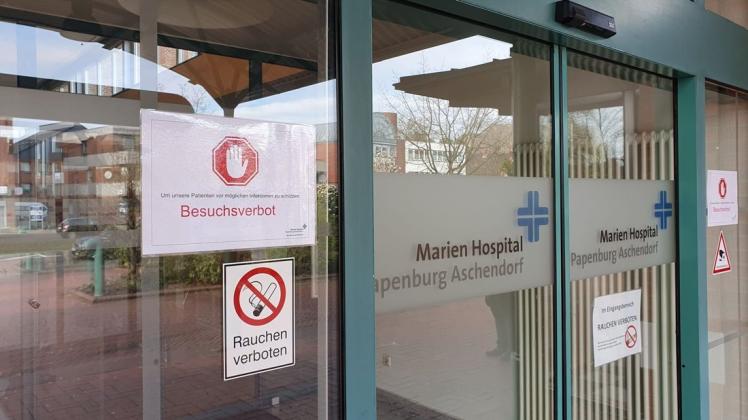 Auch im Marien-Hospital in Papenburg gilt bis auf Weiteres ein Besuchsverbot. 