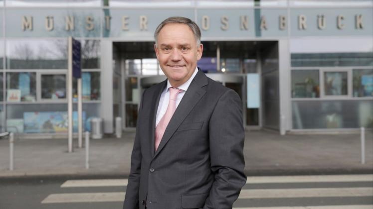 Prof. Dr. Rainer Schwarz ist der Geschäftsführer des Flughafen Münster/Osnabrück. Foto: Jörn Martens