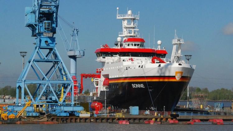 Das Forschungsschiff "Sonne" wurde zwischen 2012 und 2014 auf der Meyer Werft gebaut. Foto: Christoph Assies