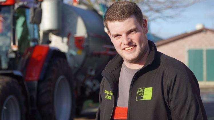 Henning Stegeman lebt und arbeitet in der Grafschaft Bentheim. Der 30-Jährige ist Kopf der Bauernbewegung "Land schafft Verbindung" in Niedersachsen.