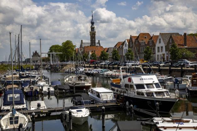 Yachthafen im niederländsichen Veere in der Provinz Zeeland.  