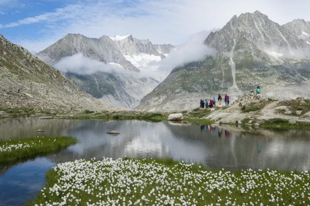 Die österreichischen Alpen sind ein beliebtes Wanderziel.