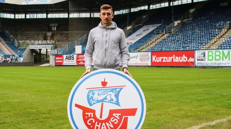 Zweiter Winter-Neuzugang des FC Hansa: Daniel Hanslik kommt auf Leihbasis von Holstein Kiel.