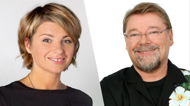 "Nicht dein Ernst" heißt die neue WDR-Show mit Sabine Heinrich und Jürgen von der Lippe. Fotos: WDR/Herby Sachs/André Kowalski