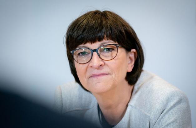 Saskia Esken, Bundesvorsitzende der SPD. Foto: dpa/Kay Nietfeld