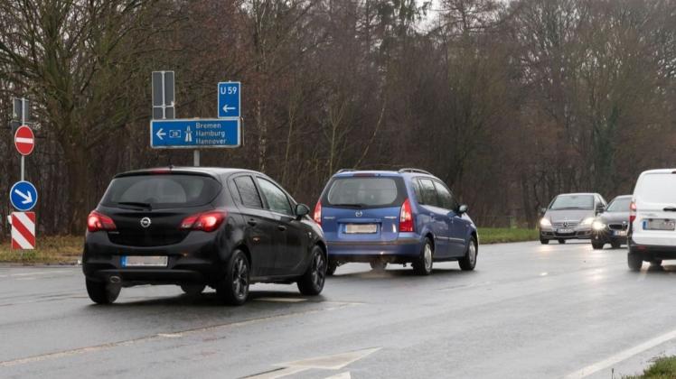 Die Delmenhorster Verkehrssicherheitskommission will die Auffahrt Deichhorst weiter im Blick behalten. Foto: Melanie Hohmann