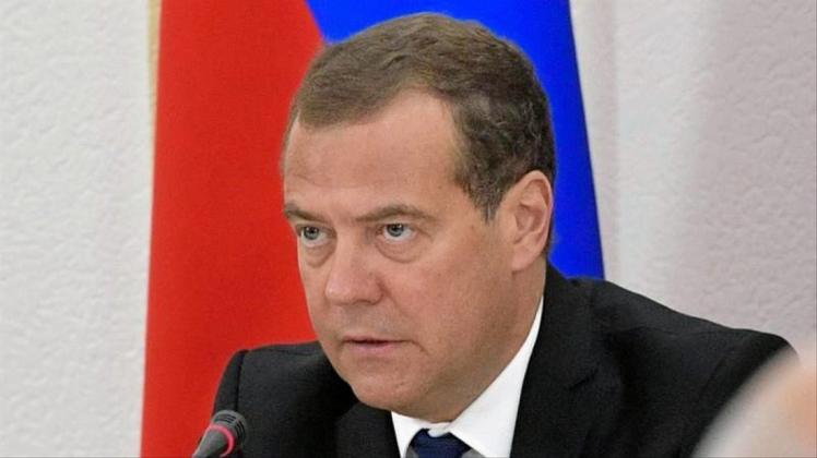 Der russische Regierungschef Dmitri Medwedew. 