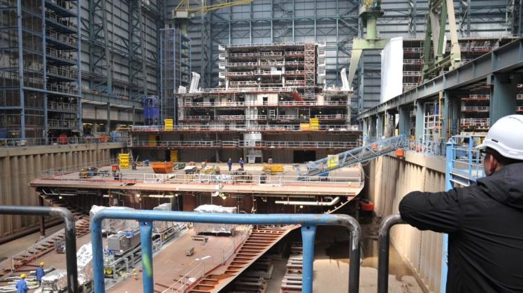 Noch bis Ende 2023 sind die Auftragsbücher der Meyer Werft prall gefüllt. 