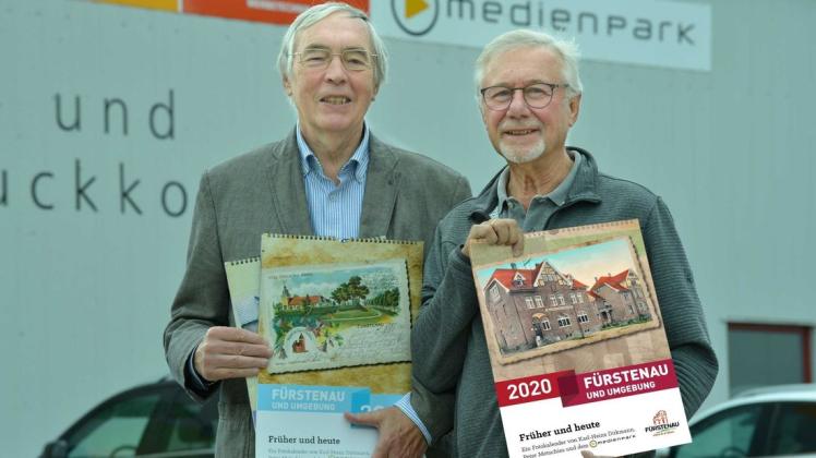 Sie wirkten beim neuen Fürstenauer Kalender mit: Karl-Heinz Dirkmann (links) und Peter Metschies. Foto: Georg Geers