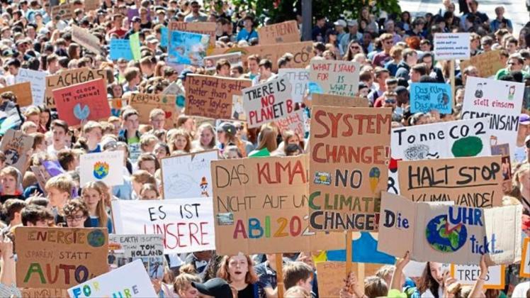 Viele Teilnehmer an den Klima-Demonstrationen der &quot;Fridays for Future&quot;-Bewegung werden erwartet. 