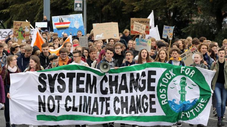 Zum globalen Klimastreik sind am Freitag zu einer Demonstration in Rostock 800 Teilnehmer angemeldet.