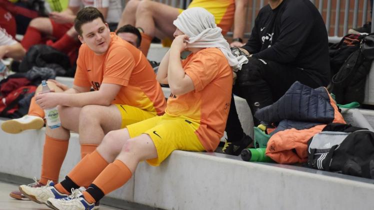 Sie gaben alles, doch für ein Tor reichte es nicht: Die Kickers Ganderkesee schieden bei der Futsal-Qualifikation aus. Foto: Rolf Tobis