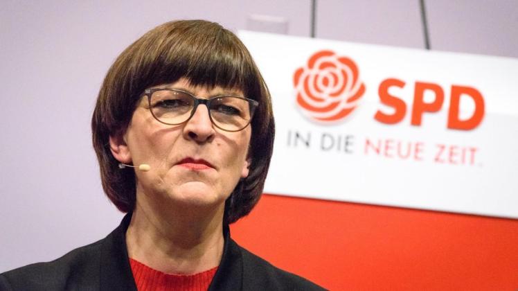 SPD-Chefin Saskia Esken sieht sich bereits kurz nach ihrem Amtsantritt mit schweren Vorwürfen ehemaliger Mitarbeiter konfrontiert. Foto: imago images/Gerhard Leber