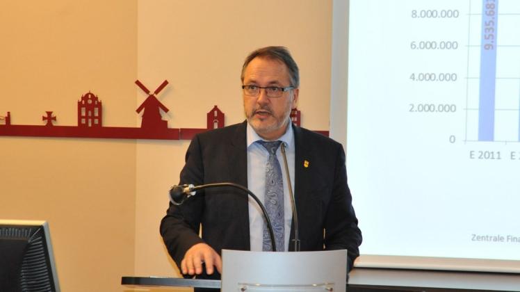 Die Rekordinvestitionen stellte Bürgermeister Helmut Knurbein dem Meppener Stadtrat vor. 