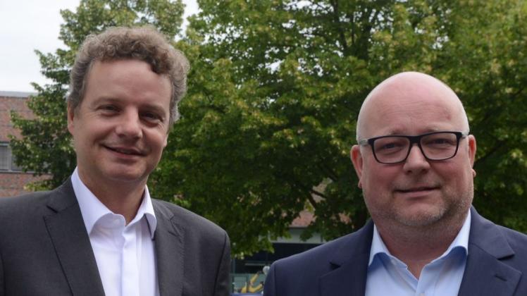 Gesprächspartner der Redaktion: FDP-Fraktionsvorsitzender Jens Beeck und sein Kollege Dirk Meyer (von links). Foto: Thomas Pertz