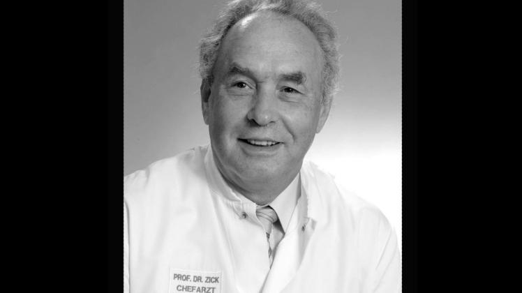 Im Alter von 72 Jahren ist der frühere Chefarzt Professor Dr. med. Reinhard Zick gestorben. Foto: Bonifatius-Hospital