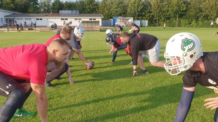 Die Football-Landesliga fest im Visier: Die Delmenhorst Bulldogs wollen 2020 ihre ersten Spiele absolvieren. Foto: Sebastian Hanke