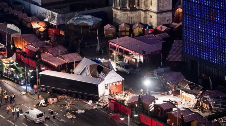 Ein bisher unveröffentlichtes Video zeigt die Szenen unmittelbar nach dem Terroranschlag in Berlin 2016. Foto: dpa/Bernd von Jutrczenka