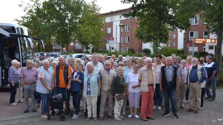 Erwartungsvoll waren die Bruchmühlener Senioren vor dem Ausflug ins Tuchmacher Museum.                                                                                              Foto: Dirk Wiegmann