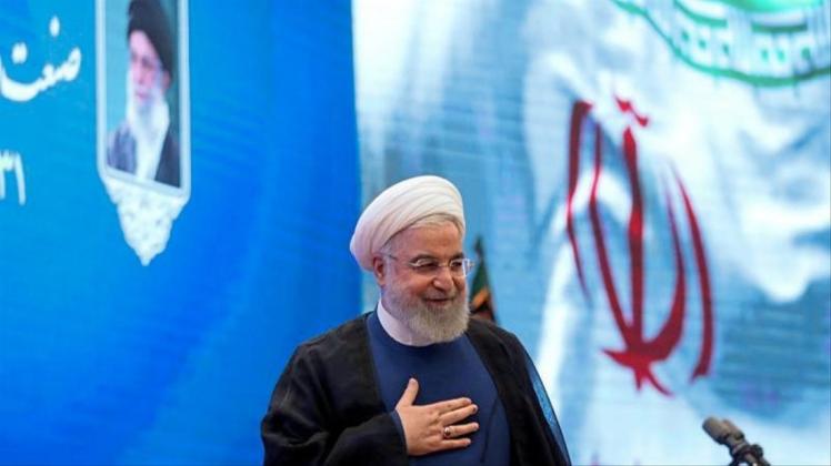 Irans Präsident Hassan Ruhani vergangene Woche bei einer Veranstaltung in Teheran. 