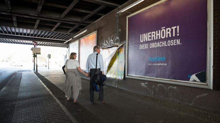"Unerhört" heißt die Kampagne der Diakonie. Das Bild entstand in Berlin. Foto: Kathrin Harms