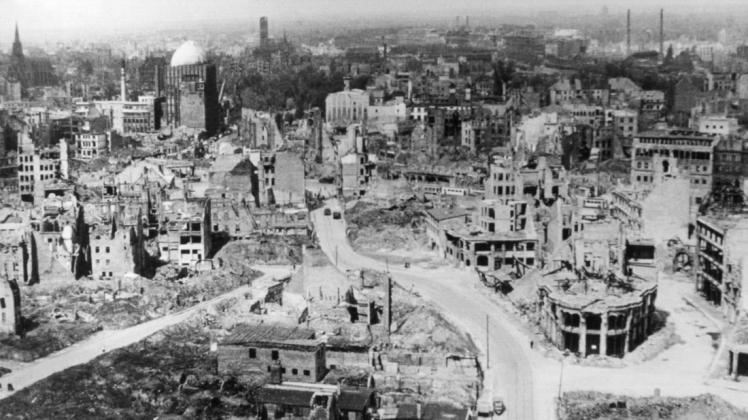 Ein Bild der Zerstörung bot die Innenstadt von Hannover zu Kriegsende 1945. Archivfoto: dpa