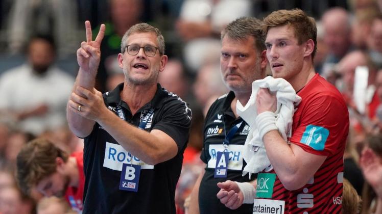 Auf zwei Punkte hofft die HSG um Trainer Geir Sveinsson. Foto: Scholz